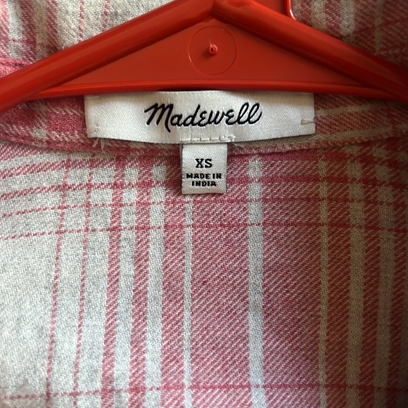 Madewell Pink Flannel - Picture 4 of 9
